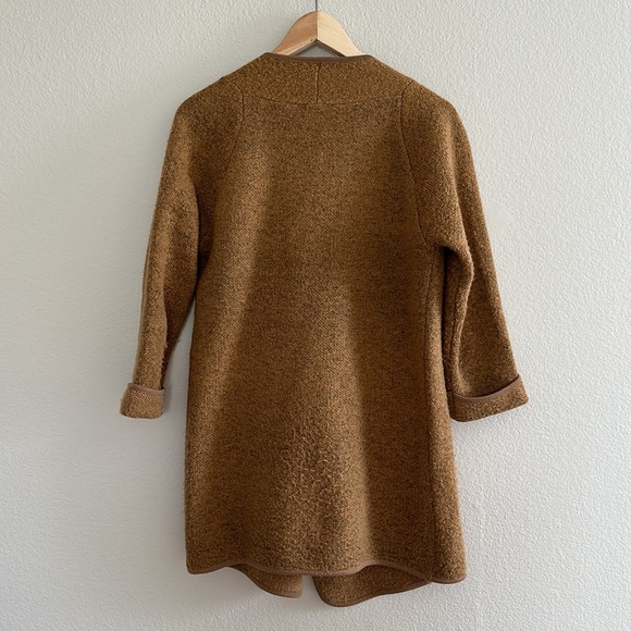 CHICWISH Just Knitted Open Coat in Brown 3/4 Sleeve - Picture 5 of 6